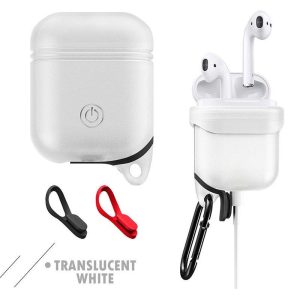 360° Protective Shockproof Case Cover for Airpods Bluetooth Handfree Earphone transparent white  |   Earphones Accessories Earphones & Speakers Earphones Accessories