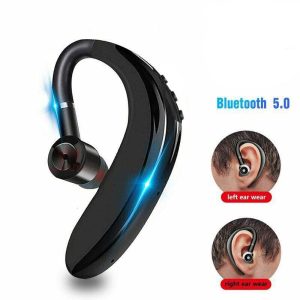 S109 Single Ear Wireless Bluetooth Headphones In-ear Call Noise Cancelling Business Earphones With Mic black  |   Sports Headphones Earphones & Speakers Black