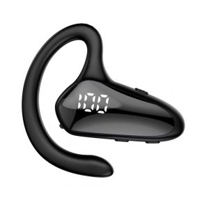 Yx02 Wireless Bluetooth Headset Digital Display Bone Conduction Concept Business Ear-mounted Earphones Black  |   Sports Headphones Earphones & Speakers Black