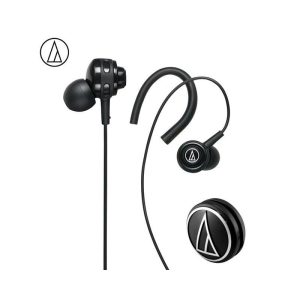 Original Audio Technica ATH-COR150 Wired Earphone In-ear Sport Headset Adjustable Ear-hook Headphone Sweatproof Design Black  |   Sports Headphones Earphones & Speakers Black