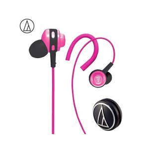 Original Audio Technica ATH-COR150 Wired Earphone In-ear Sport Headset Adjustable Ear-hook Headphone Sweatproof Design Pink  |   Sports Headphones Earphones & Speakers Pink