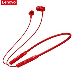 Original LENOVO QE03 V5.0 Wireless Neckband Bluetooth Earphones Sports Stereo Earbuds Magnetic In-ear Earphones red  |   Sports Headphones Earphones & Speakers Red