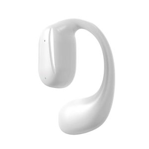 Single Left Ear Bluetooth Headset 5.2ows Open Bone Conduction Earphones Ear Hook Noise Canceling Headphones White  |   Sports Headphones Earphones & Speakers Sports Headphones