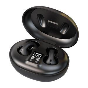 Wireless Earbuds With Power Display Charging Case Earphones Clip On Headphones Noise Canceling Earphones For Working Sports Gaming Leisure Activities black  |   Bluetooth Earphones Bluetooth Earphones Black