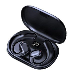 BL35 Wireless Earbuds Headset With Power Display Charging Case Earphones Bone Conduction Headset For Working Sports Gym black  |   Bluetooth Earphones Bluetooth Earphones Black